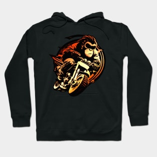 Monkey On A Motorcycle Hoodie